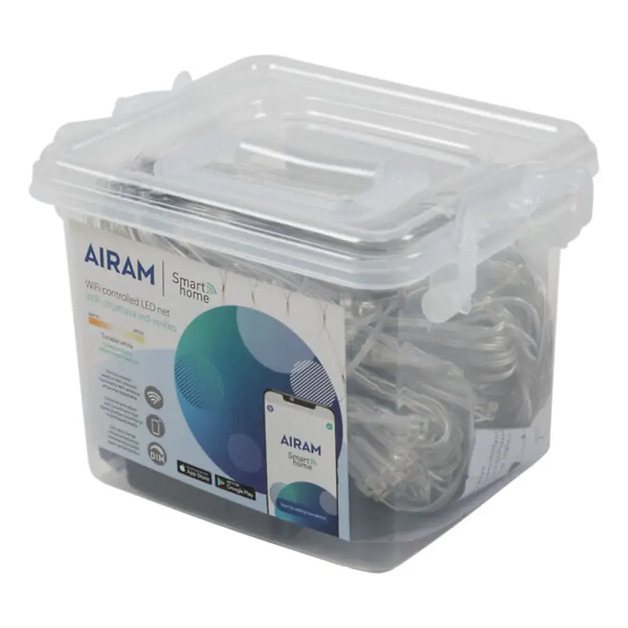 Airam SmartHome 2x2m 160-os Etäohjattava Valoverkko 4 Airam SmartHome 2x2m 160-os Etäohjattava Valoverkko - Image 2