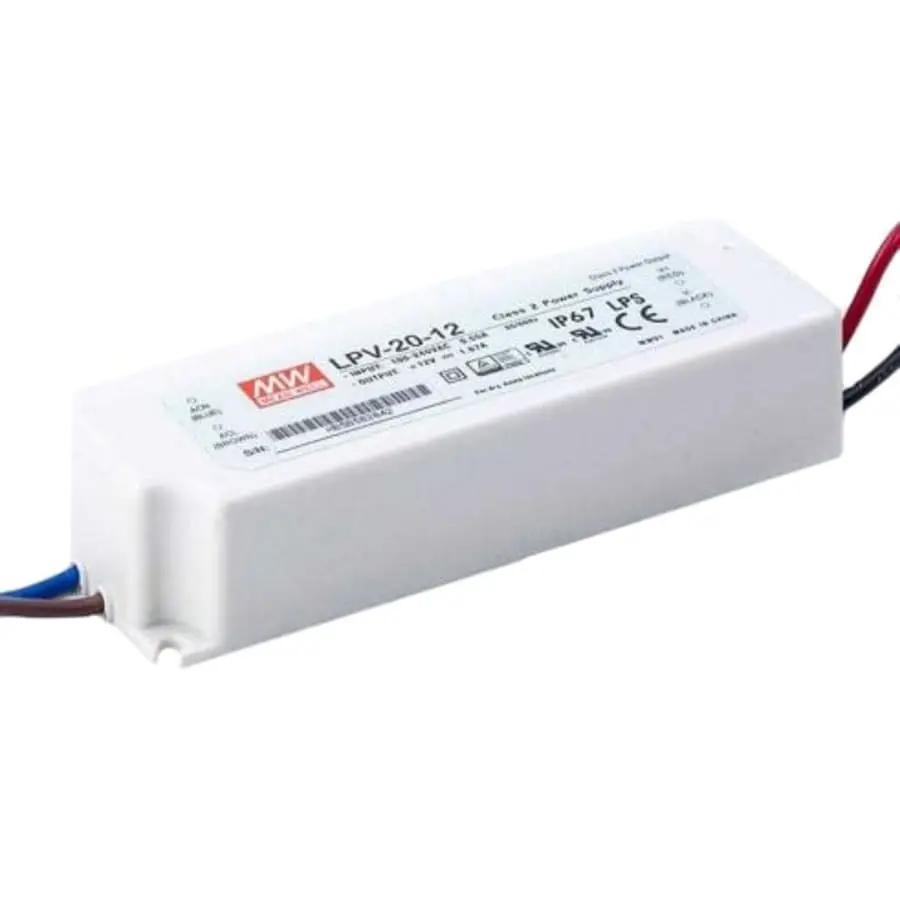 Meanwell LPV-20-12 Muuntaja LED-talonumerolle 3 Meanwell LPV-20-12 Muuntaja LED-talonumerolle