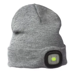 Visiray Beanie Harmaa Ladattava LED-pipo