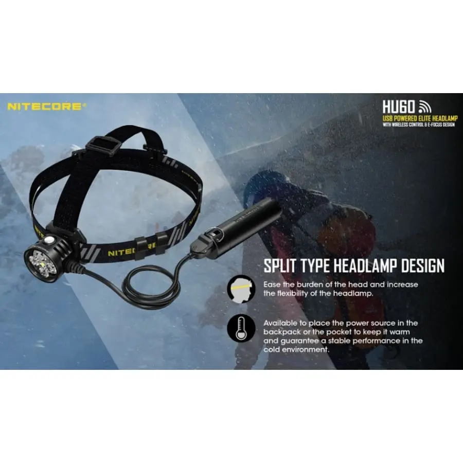 Nitecore HU60 Otsalamppu 4 Nitecore HU60 Otsalamppu - Image 2