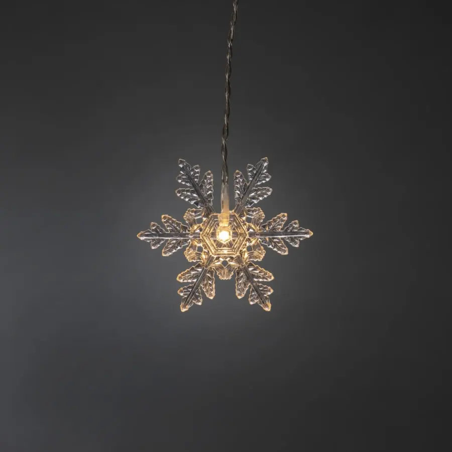 Konstsmide 4049-103 IP44 12 Lumihiutaletta Valoverho 5 Konstsmide 4049-103 IP44 12 Lumihiutaletta Valoverho - Image 3