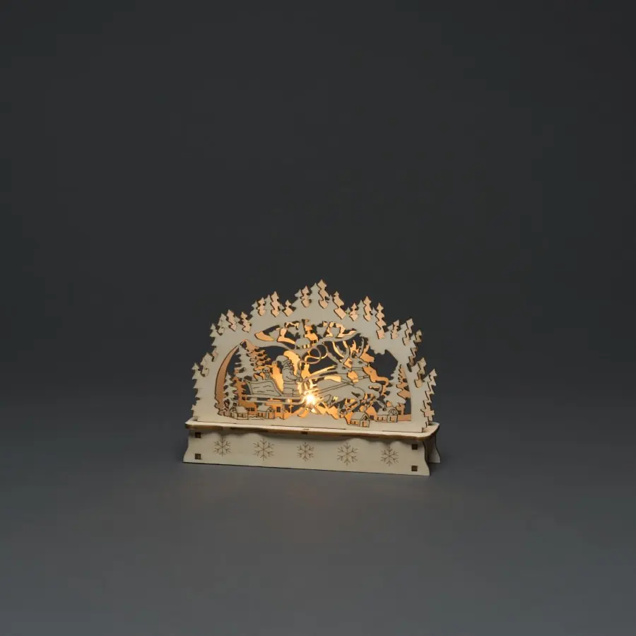 Konstsmide 3237-100 Joulupukki Ja Reki Siluetti 3 Konstsmide 3237-100 Joulupukki Ja Reki Siluetti