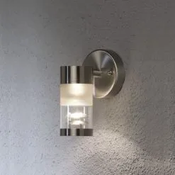 Konstsmide 7594-000 Bolzano Ruostumaton Teräs Seinävalaisin -Sisustusvalo Kauppa 7318307594003 2