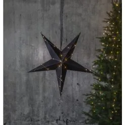 Star Velvet 60 Cm Musta Paperitähti
