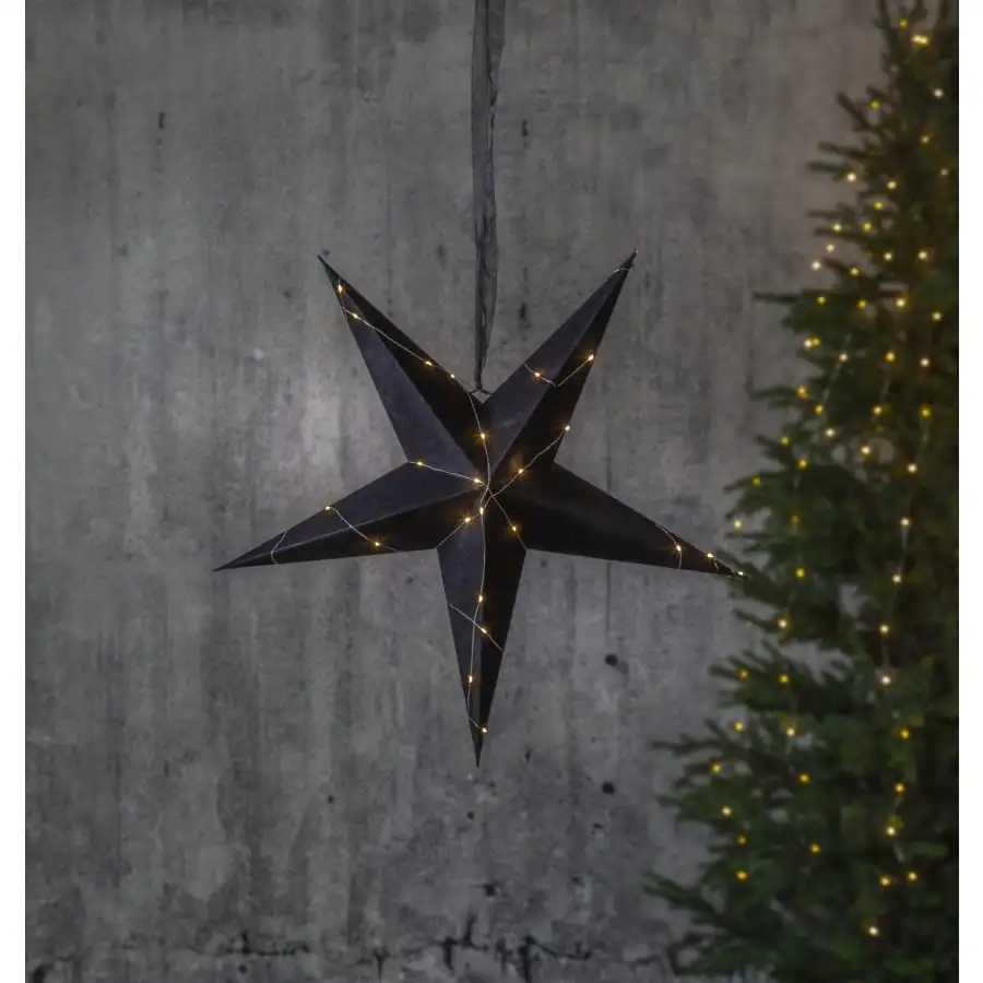 Star Velvet 60 Cm Musta Paperitähti 3 Star Velvet 60 Cm Musta Paperitähti