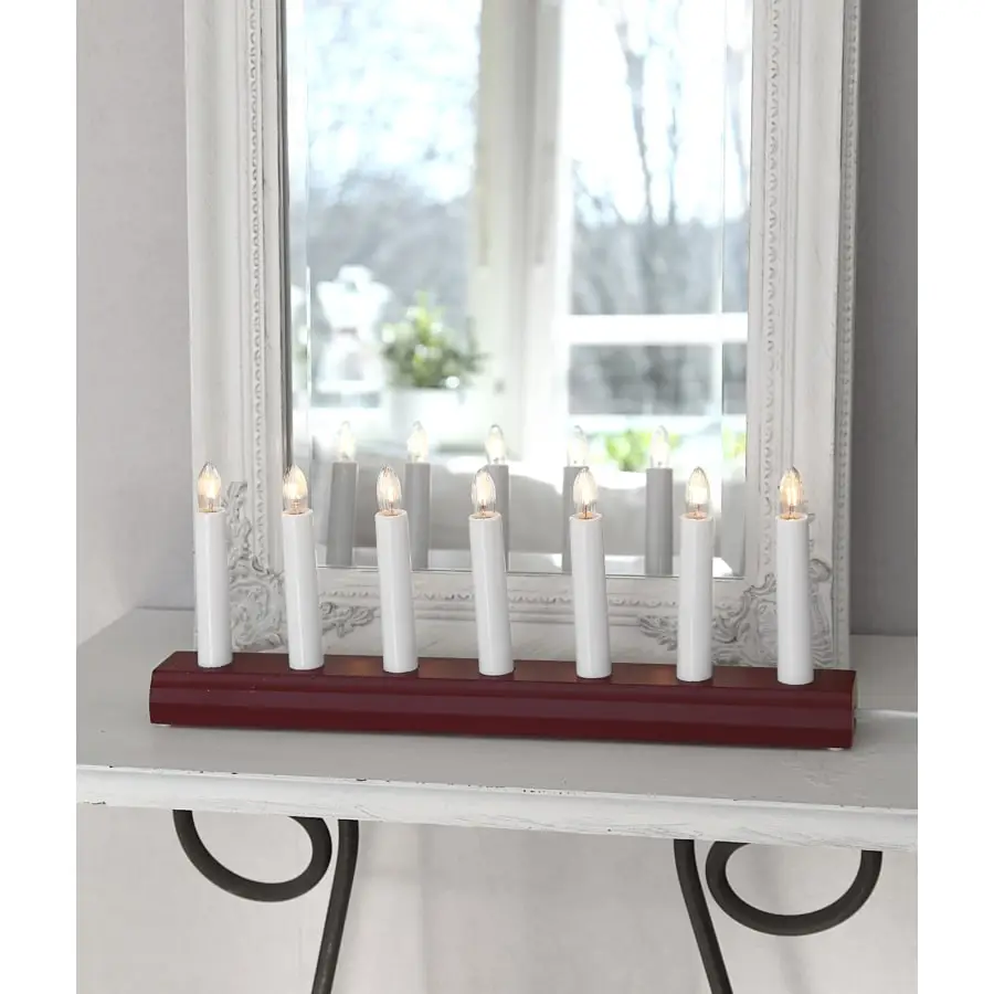 Star Ida 7-haarainen Punainen Kynttelikkö 4 Star Ida 7-haarainen Punainen Kynttelikkö - Image 2