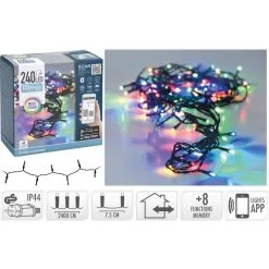 H&S Monivärinen 240 Led Valosarja Ulkokäyttöön