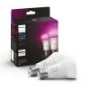 Philips Hue White And Color Ambiance E27 1055lm 9W 2kpl Led-älylamppu -Sisustusvalo Kauppa 8719514291317 1