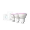 Philips Hue White And Color Ambiance GU10 350lm 4.3W 3kpl Led-älylamppu Aloituspakkaus -Sisustusvalo Kauppa 8719514340107 1