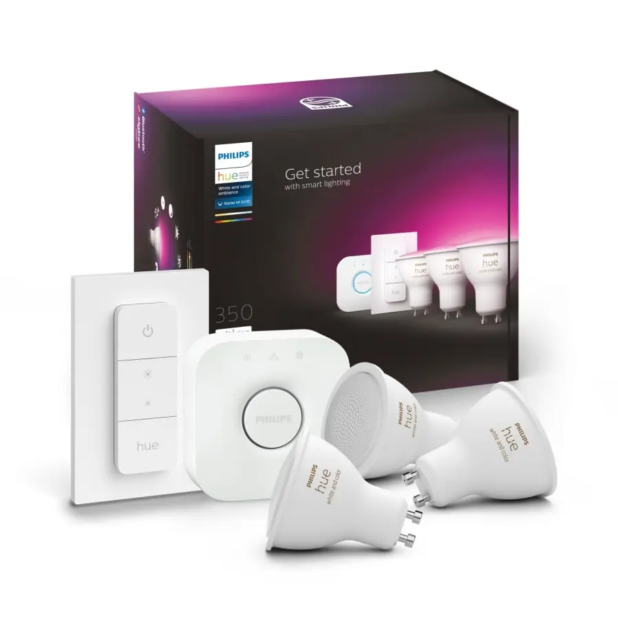 Philips Hue White And Color Ambiance GU10 350lm 4.3W 3kpl Led-älylamppu Aloituspakkaus 5 Philips Hue White And Color Ambiance GU10 350lm 4.3W 3kpl Led-älylamppu Aloituspakkaus - Image 3