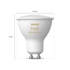 Philips Hue White Ambiance GU10 350lm 3kpl Led-älylamppu -Sisustusvalo Kauppa 8719514342804 4
