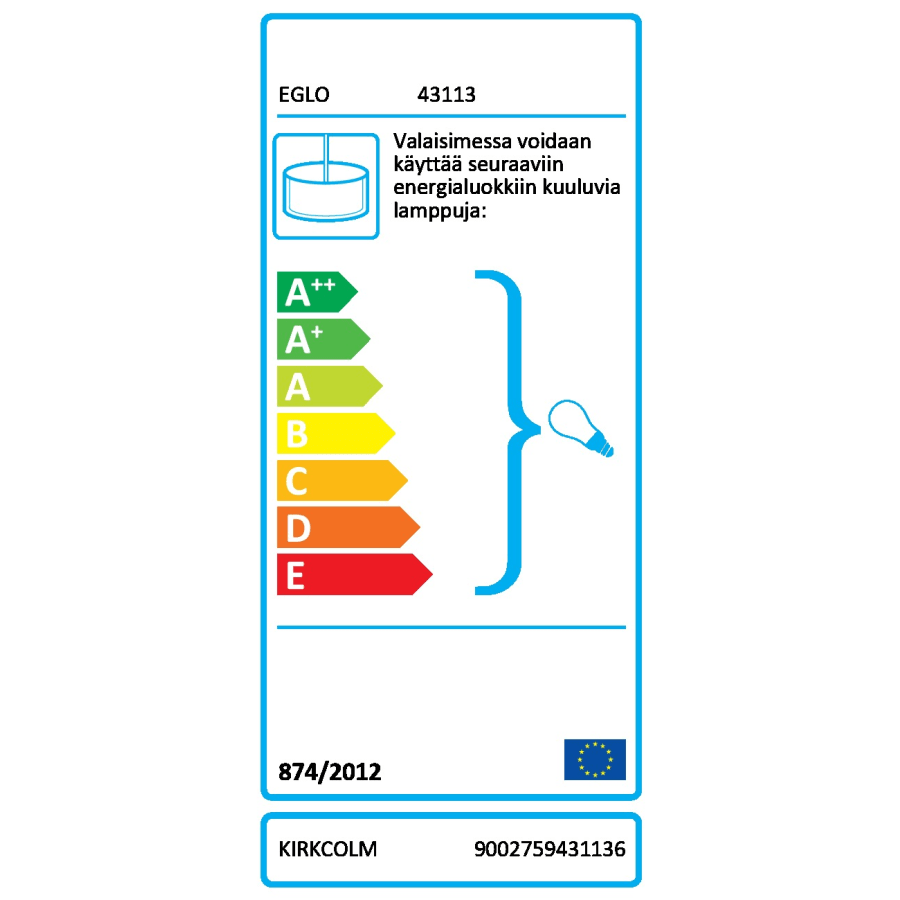 Eglo Kirkcolm Riippuvalaisin 4 Eglo Kirkcolm Riippuvalaisin - Image 2