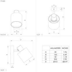 Eglo Batallas Seinävalaisin -Sisustusvalo Kauppa 9002759994884 4