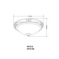 Globo Rustica Ø37 Plafondi -Sisustusvalo Kauppa 9007371125005 2