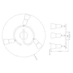 Globo Cathy 3-os Kohdevalaisin 5 Globo Cathy 3-os Kohdevalaisin -Sisustusvalo Kauppa 9007371145577 2