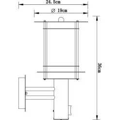 Globo Miami Liiketunnitimella Ulkoseinävalaisin -Sisustusvalo Kauppa 9007371186358 3