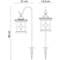 Globo Solar Lyhtyvalaisin 7 Globo Solar Lyhtyvalaisin -Sisustusvalo Kauppa 9007371220489 3