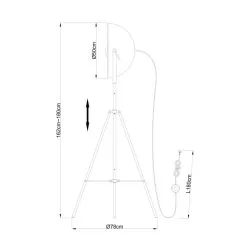 Globo Xirena Lattiavalaisin 9 Globo Xirena Lattiavalaisin -Sisustusvalo Kauppa 9007371325818 3