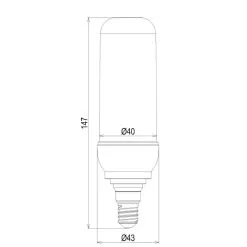 Globo E14 Opaali Liekkiefektillä LED Lamppu -Sisustusvalo Kauppa 9007371397563 5