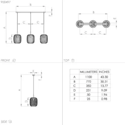 Eglo Romazzina 3-os Riippuvalaisin -Sisustusvalo Kauppa 9008606244317 4